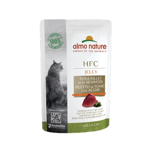 Almo Nature HFC Jelly Kattenvoer - Maaltijdzakje - Tonijnfilet & Algen - Afbeelding 2