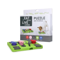 Eat Slow Live Longer Puzzle Antischrok Voerbak -Trixie Winkel eat slow live longer puzzle rectangle 136178 0500 none