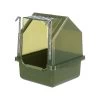 Trixie Vogelbadhuis Olijfgroen -Trixie Winkel trixie vogelbadhuis 16 22 16 cm olijfgroen 133348 2000 none